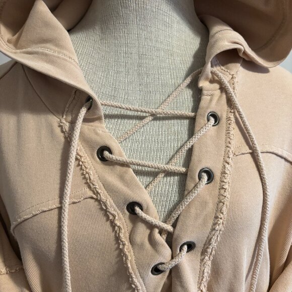 AERIE Very Oversized Top With Corded Open Area to show off whatever underneath - Picture 3 of 12